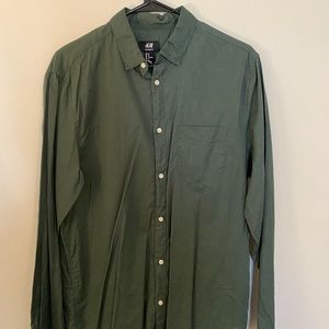 Green h&m button down